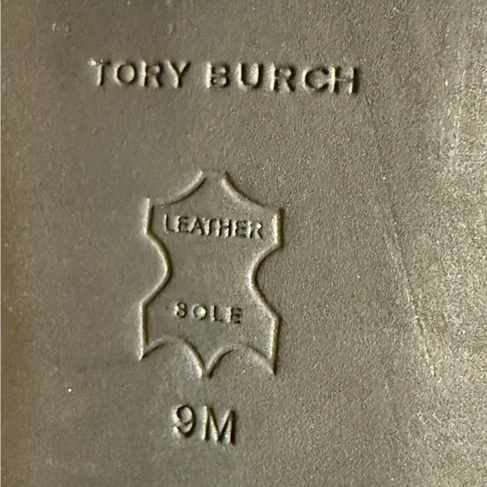 Tory Burch Glossy Black Flats with Bow Detail 9M